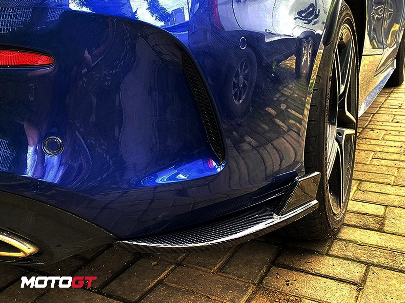 C CLASS rear bumper splitter